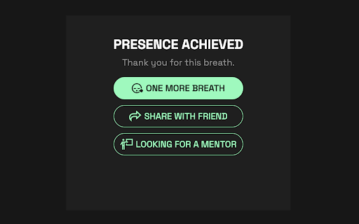 Be Present: One Tab, One Breath  from Chrome web store to be run with OffiDocs Chromium online