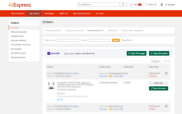 BeProfit  from Chrome web store to be run with OffiDocs Chromium online