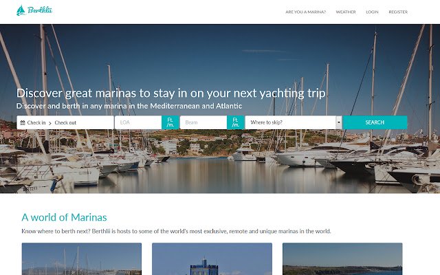 Berthii | Berth Bookings  from Chrome web store to be run with OffiDocs Chromium online
