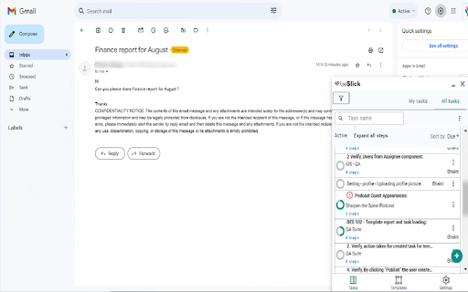 beSlick for Gmail  from Chrome web store to be run with OffiDocs Chromium online