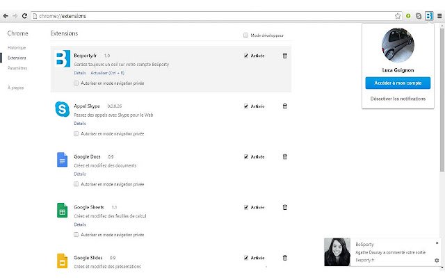 Besporty.fr  from Chrome web store to be run with OffiDocs Chromium online