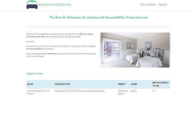 Bestairmattresseshub  from Chrome web store to be run with OffiDocs Chromium online