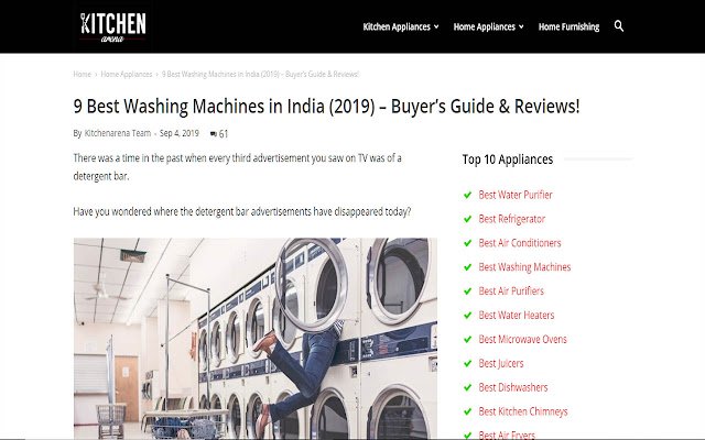 Best Washing machines in India Reviews  from Chrome web store to be run with OffiDocs Chromium online
