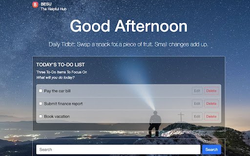 Besu Homepage  from Chrome web store to be run with OffiDocs Chromium online