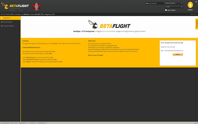 Betaflight Configurator for DYD  from Chrome web store to be run with OffiDocs Chromium online