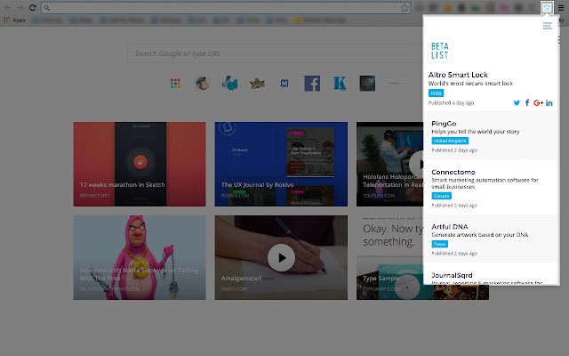 Penyemak BetaList daripada kedai web Chrome untuk dijalankan dengan OffiDocs Chromium dalam talian