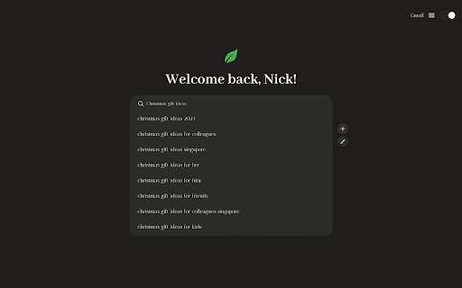 Better A Minimalist Homepage  from Chrome web store to be run with OffiDocs Chromium online