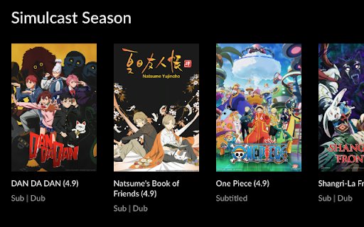 Better Browsing for Crunchyroll  from Chrome web store to be run with OffiDocs Chromium online