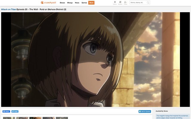 Modul de teatru CrunchyRoll mai bun din magazinul web Chrome, care va fi rulat cu OffiDocs Chromium online