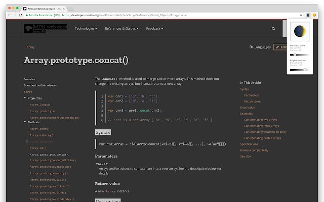 Better Dark Mode  from Chrome web store to be run with OffiDocs Chromium online