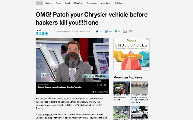 Better Fox News da Chrome Web Store será executado com OffiDocs Chromium online