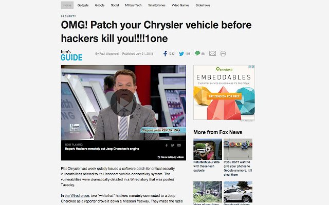 Better Fox News  from Chrome web store to be run with OffiDocs Chromium online