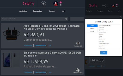 Better Gatry  from Chrome web store to be run with OffiDocs Chromium online