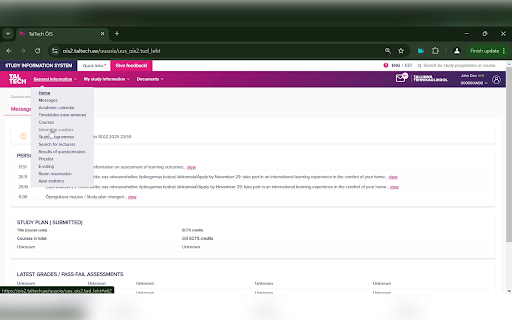 Better ÕIS navigation  from Chrome web store to be run with OffiDocs Chromium online