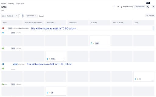Better Jira  from Chrome web store to be run with OffiDocs Chromium online