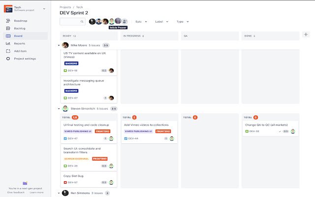 Better Jira Sprint Board  from Chrome web store to be run with OffiDocs Chromium online