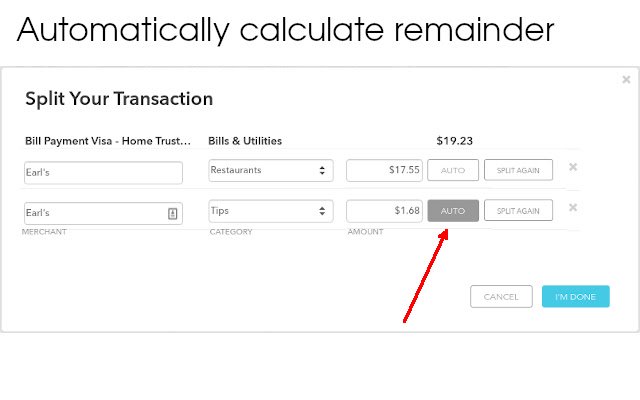 BetterMint  from Chrome web store to be run with OffiDocs Chromium online