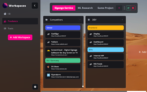 Better StartPage Bookmarks for Work  from Chrome web store to be run with OffiDocs Chromium online