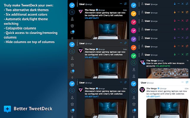 TweetDeck yang lebih baik daripada kedai web Chrome untuk dijalankan dengan OffiDocs Chromium dalam talian