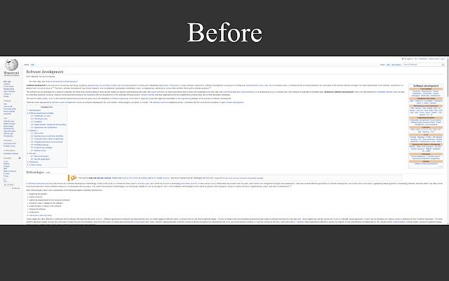 Wikipedia tốt hơn cho màn hình có độ phân giải cao từ cửa hàng Chrome trực tuyến sẽ được chạy với OffiDocs Chromium trực tuyến