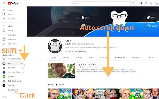 BetterYT  from Chrome web store to be run with OffiDocs Chromium online