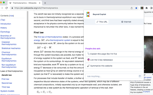 Beyond Copilot  from Chrome web store to be run with OffiDocs Chromium online