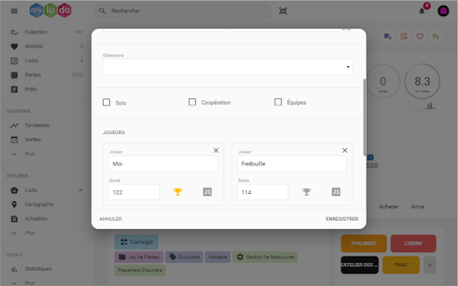 BGA2Myludo  from Chrome web store to be run with OffiDocs Chromium online