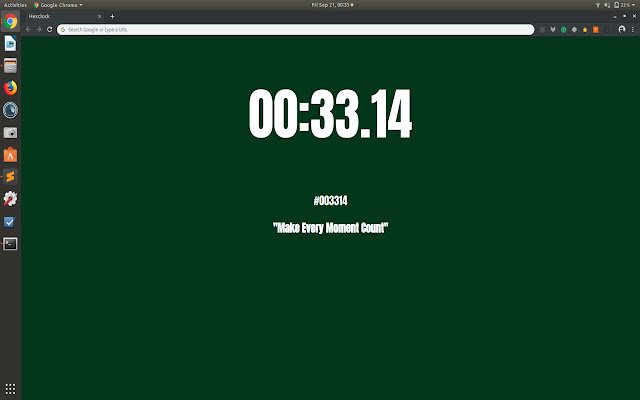 BG Clock mula sa Chrome web store na tatakbo sa OffiDocs Chromium online