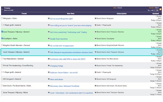 ตัวเลือกฟอรัมคีย์บอร์ด BGG จาก Chrome เว็บสโตร์เพื่อใช้งานร่วมกับ OffiDocs Chromium ออนไลน์