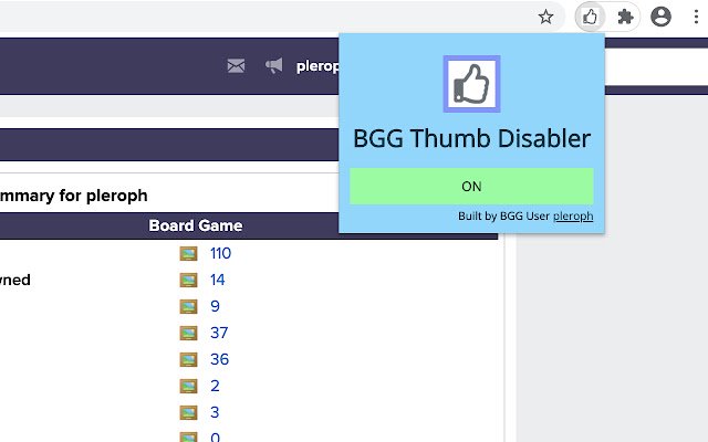 BGG Thumb Remover de la boutique en ligne Chrome doit être exécuté avec OffiDocs Chromium en ligne