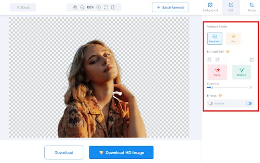 BG Remover Remove  Change Background  from Chrome web store to be run with OffiDocs Chromium online