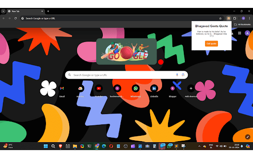 Bhagavad Geeta quotes daily  from Chrome web store to be run with OffiDocs Chromium online