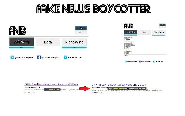 Biased News Boycotter  from Chrome web store to be run with OffiDocs Chromium online