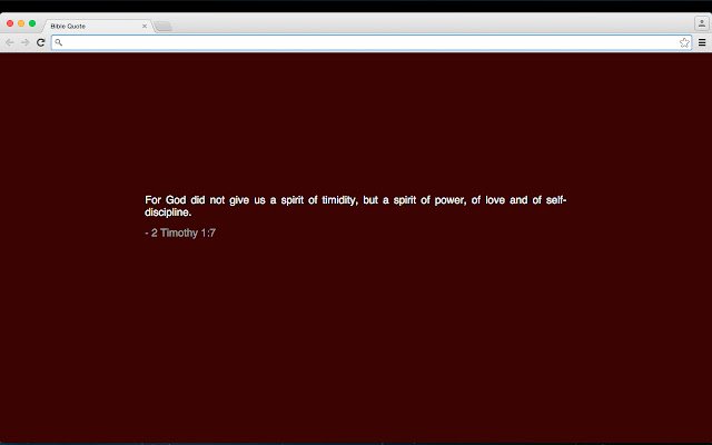 Bible Quote Tab  from Chrome web store to be run with OffiDocs Chromium online