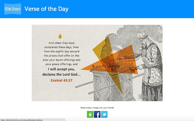 Versículo Bíblico do Dia da loja on-line do Chrome para ser executado com OffiDocs Chromium online