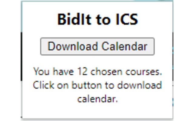 BidIt to ICS da Chrome Web Store para ser executado com OffiDocs Chromium online