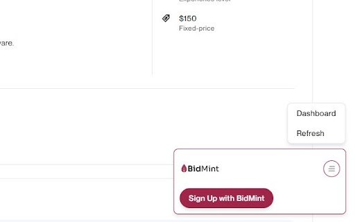 BidMint.io  from Chrome web store to be run with OffiDocs Chromium online
