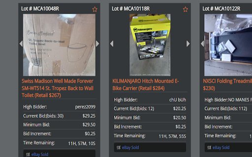 BidRL Injector  from Chrome web store to be run with OffiDocs Chromium online