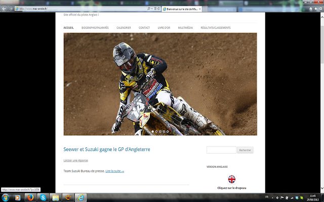 Bienvenue sur le site de Max Anstie  from Chrome web store to be run with OffiDocs Chromium online