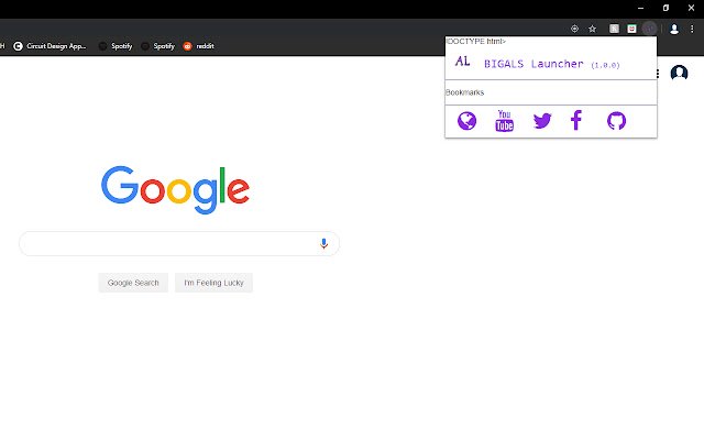 BIGALS launcher mula sa Chrome web store na tatakbo sa OffiDocs Chromium online