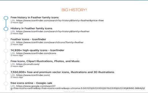 big history  from Chrome web store to be run with OffiDocs Chromium online