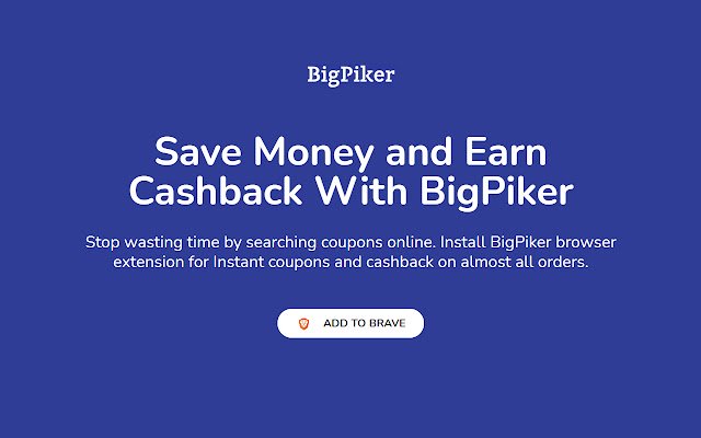 BigPiker Obtenha reembolso em compras on-line na loja on-line do Chrome para ser executada com o OffiDocs Chromium on-line