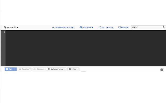 BigView for BigQuery da Chrome Web Store para ser executado com OffiDocs Chromium online