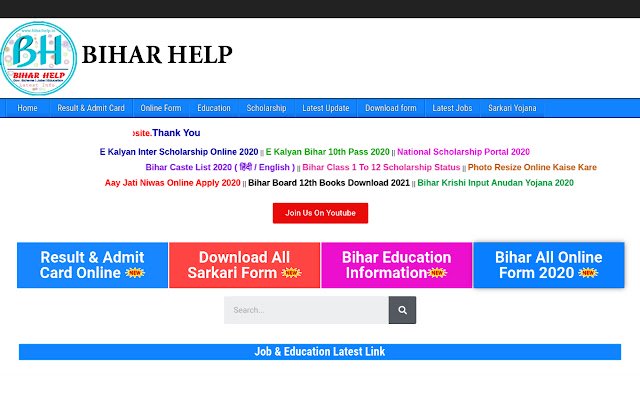 biharhelp.in extension  from Chrome web store to be run with OffiDocs Chromium online