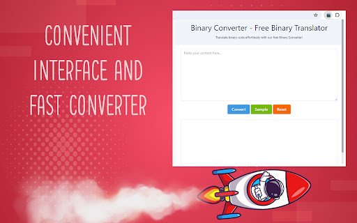 Binary Converter Free Binary Translator  from Chrome web store to be run with OffiDocs Chromium online