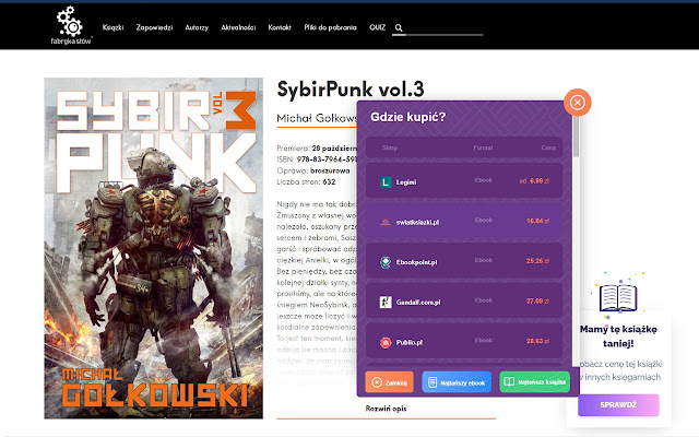Bindly: Porównywarka cen książek  from Chrome web store to be run with OffiDocs Chromium online