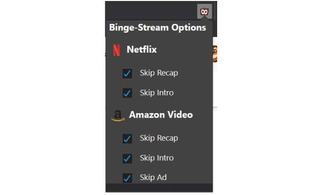 Binge Stream dal negozio web di Chrome da eseguire con OffiDocs Chromium online