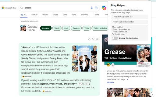 Bing Key Stopper  from Chrome web store to be run with OffiDocs Chromium online
