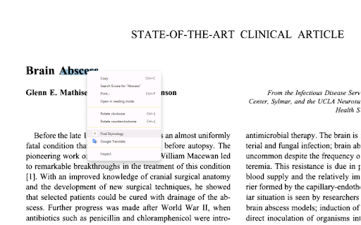 Bio Etymology Explorer  from Chrome web store to be run with OffiDocs Chromium online