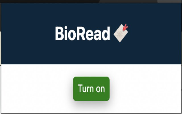 BioRead  from Chrome web store to be run with OffiDocs Chromium online